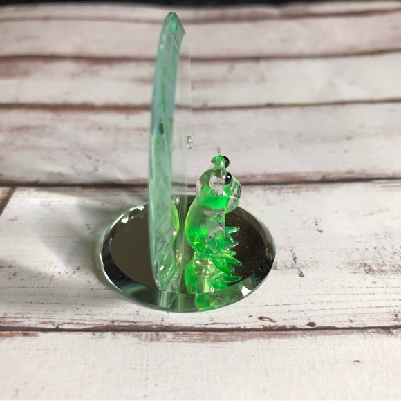 2001 Glass Baron Hand Crafted Frog w/Dragonfly & Crystals - Picture 5 of 14